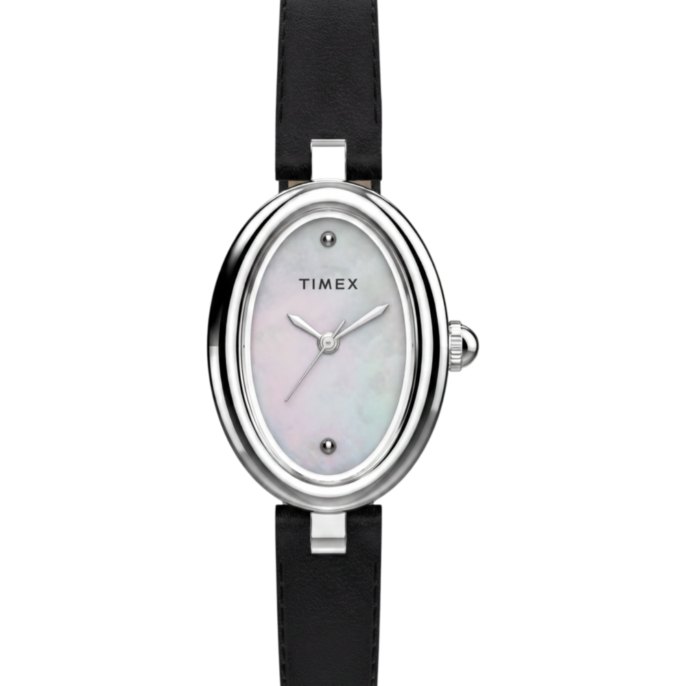 Cavatina® Luxe 22mm Leather Strap Watch