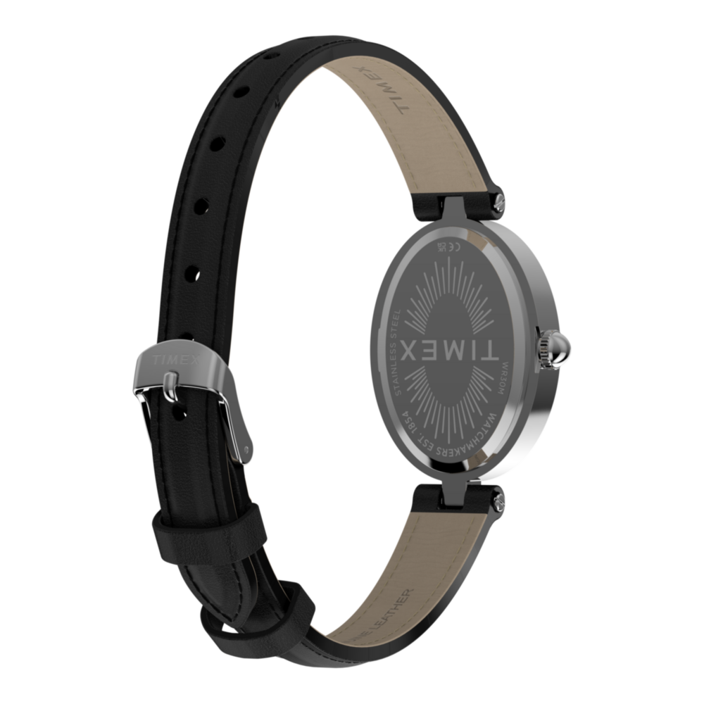 Cavatina® Luxe 22mm Leather Strap Watch