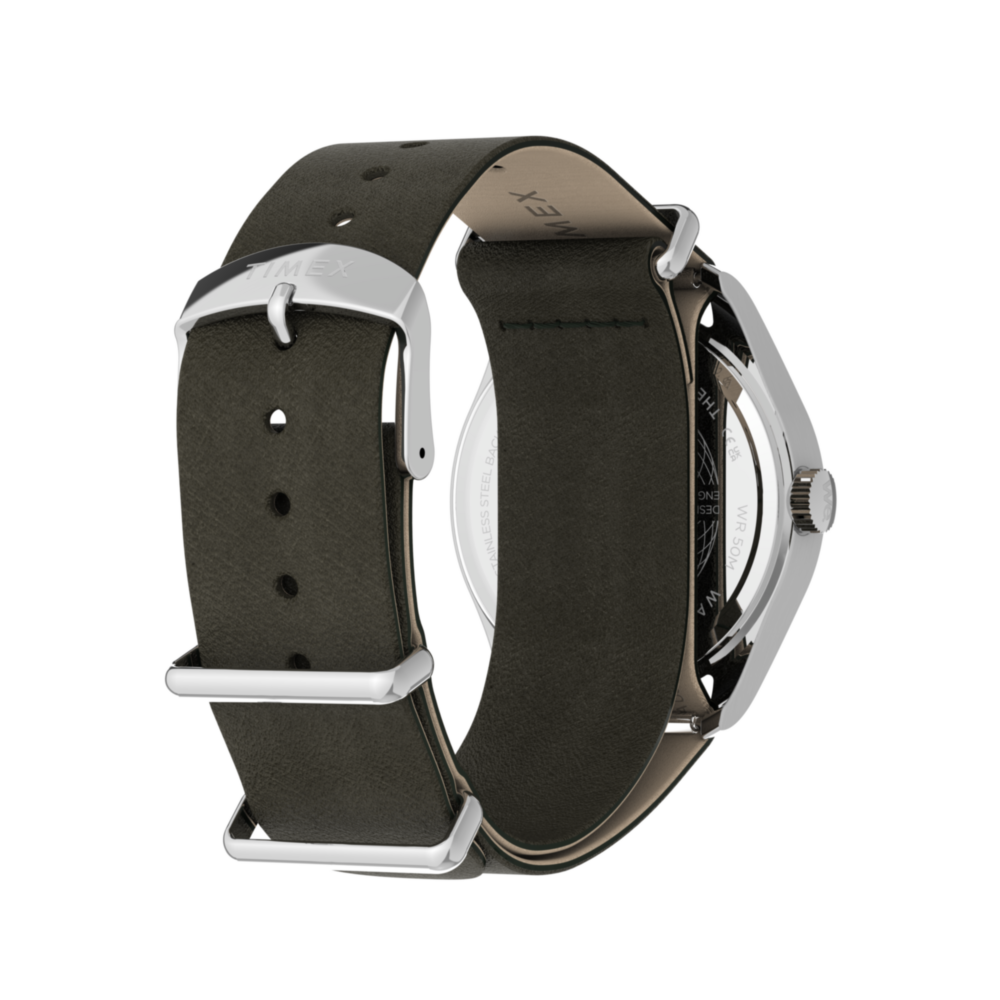 Timex Weekender® New England 34mm Leather Strap Watch