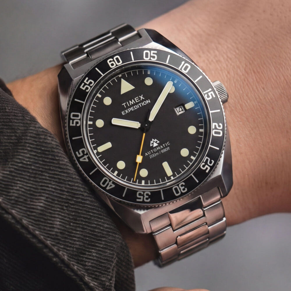 Expedition® Pioneer Automatic 41mm Stainless Steel Bracelet Watch