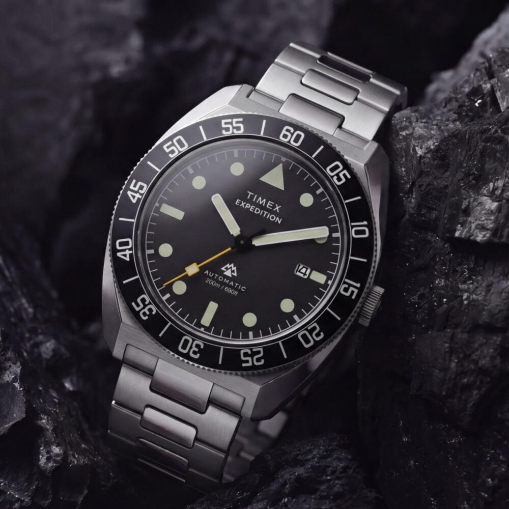 Expedition® Pioneer Automatic 41mm Stainless Steel Bracelet Watch