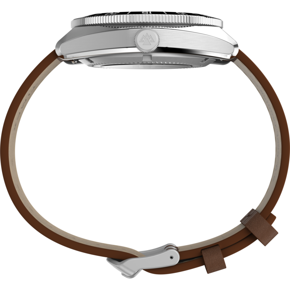 Expedition® Pioneer Automatic 41mm Leather Strap Watch