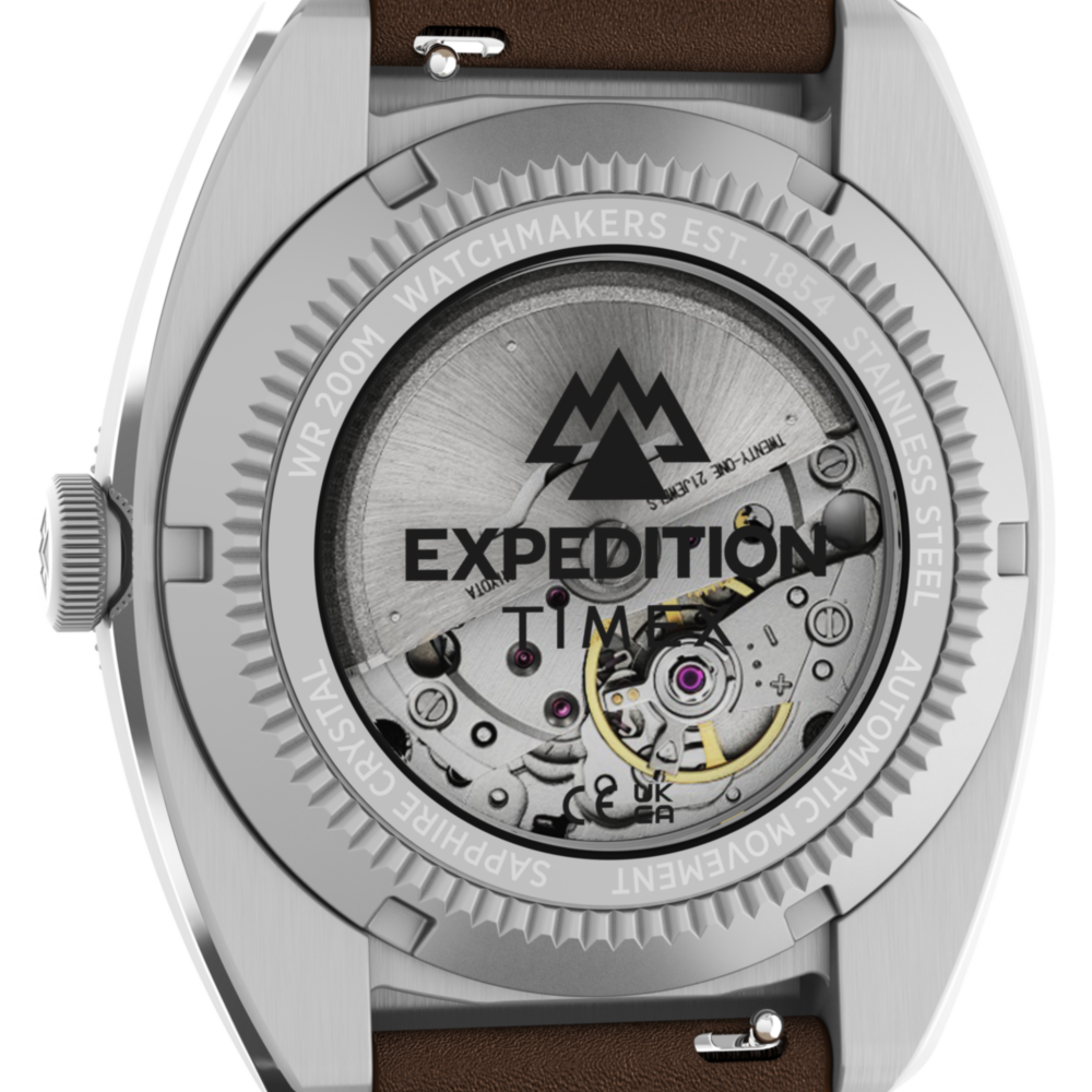 Expedition® Pioneer Automatic 41mm Leather Strap Watch