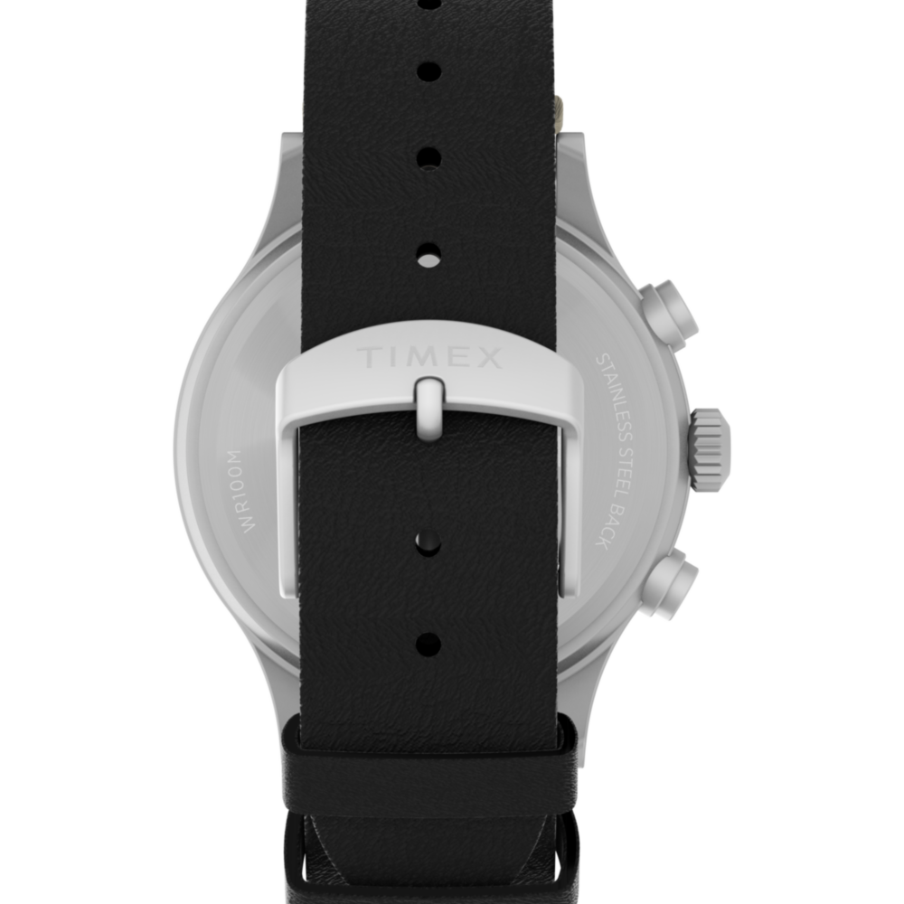 Expedition® Sierra Chronograph 43mm Leather Strap Watch