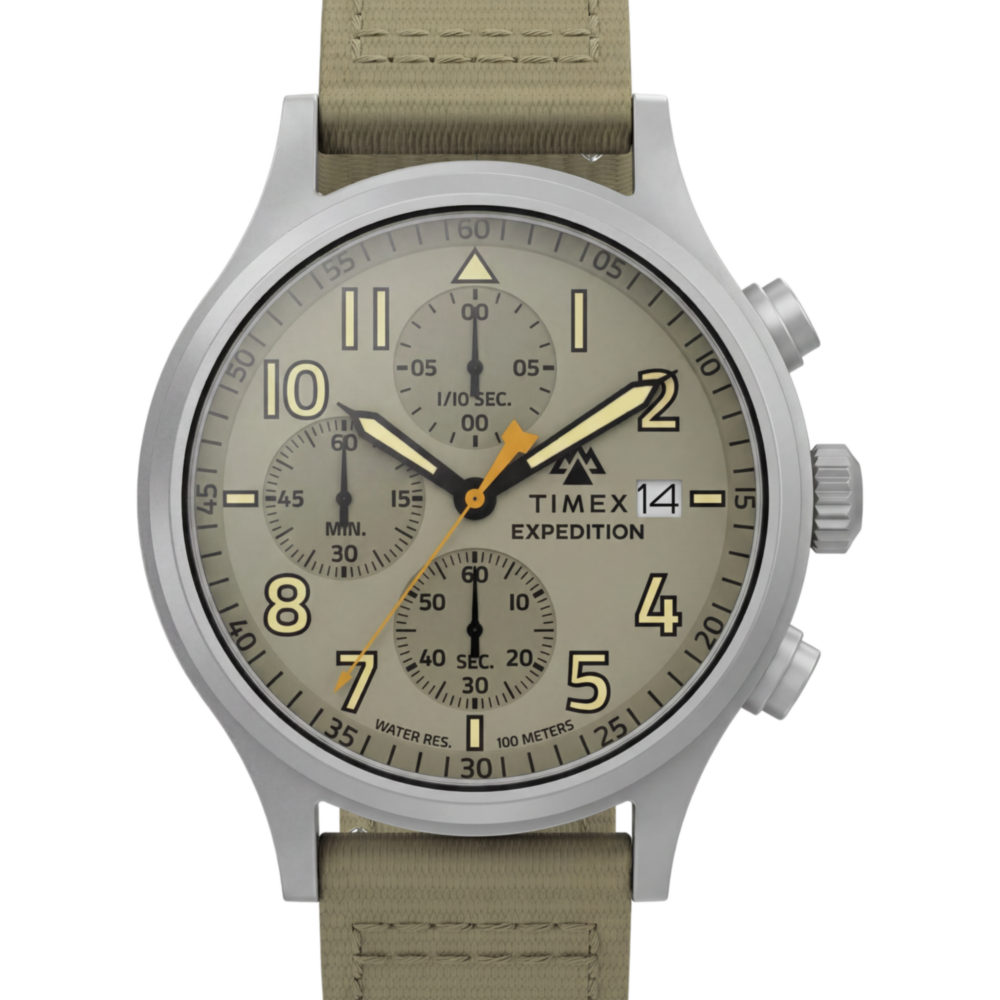 Expedition® Sierra Chronograph 43mm Fabric Strap Watch