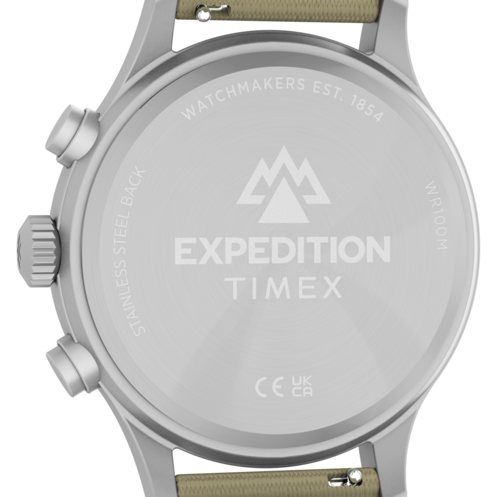 Expedition® Sierra Chronograph 43mm Fabric Strap Watch