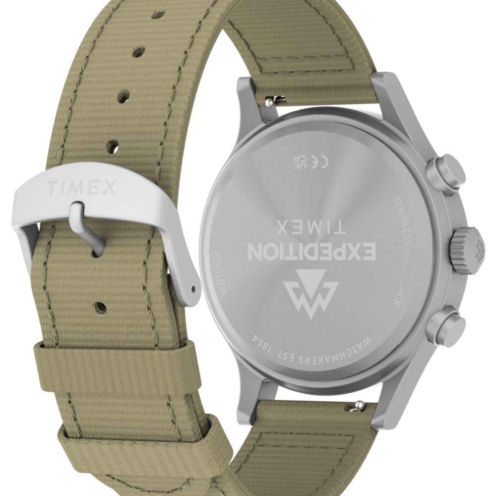 Expedition® Sierra Chronograph 43mm Fabric Strap Watch