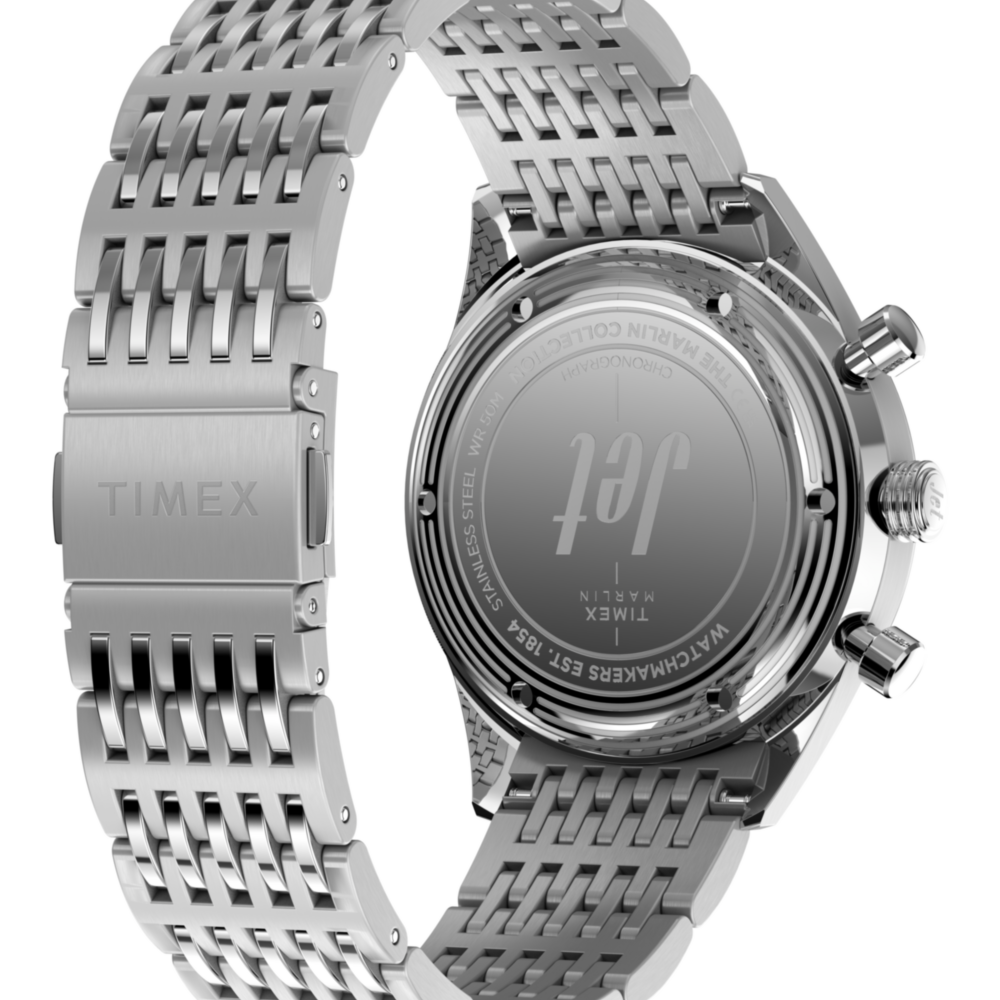 Marlin® Jet Chronograph 40mm Stainless Steel Bracelet Watch