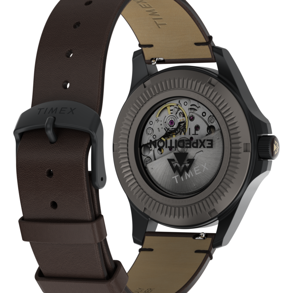 Expedition® Field Post Titanium Automatic 41mm Leather Strap Watch