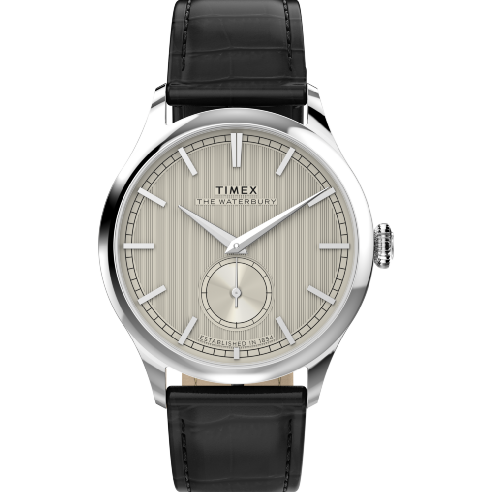 Waterbury Classic Sub-Second 39mm Leather Strap Watch