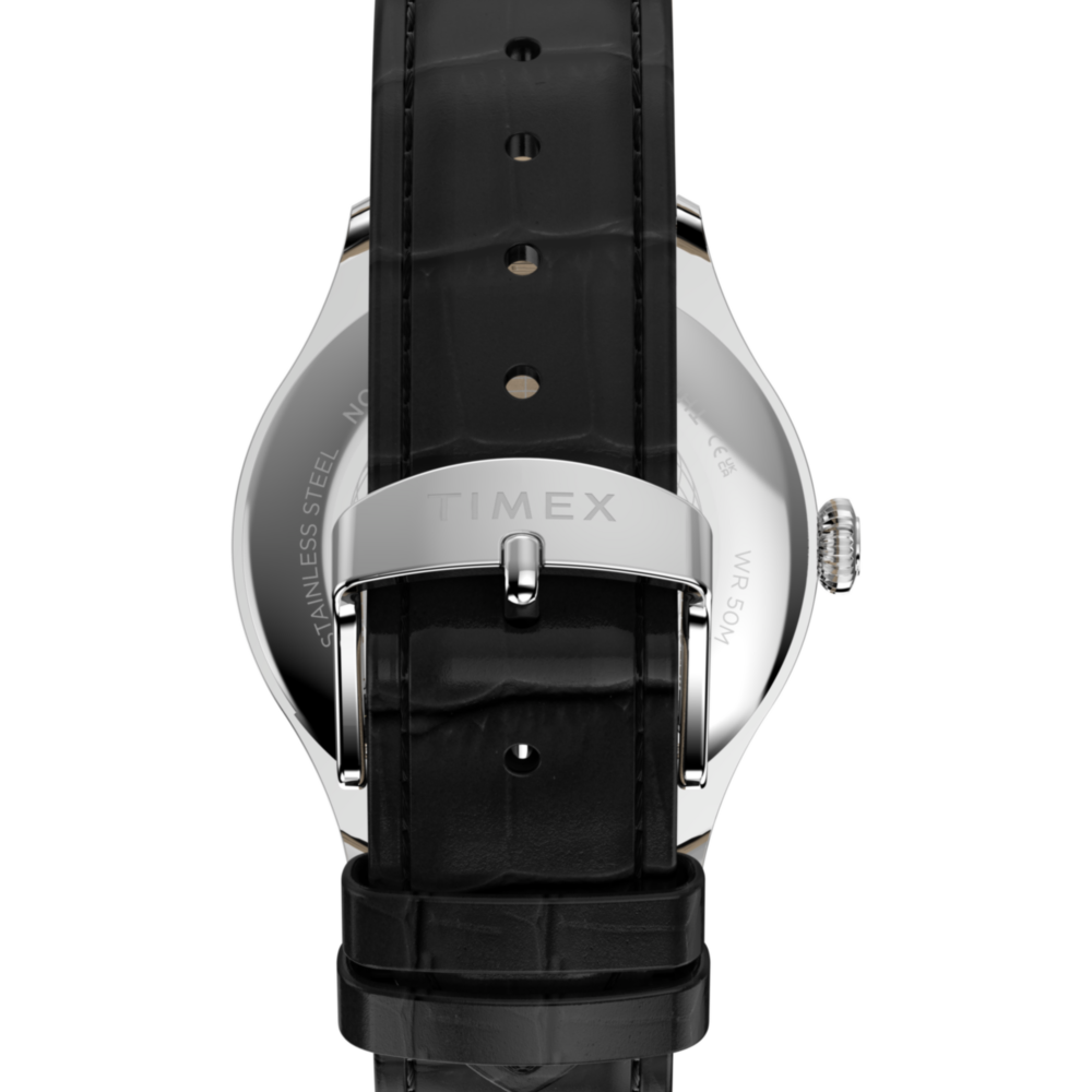 Waterbury Classic Sub-Second 39mm Leather Strap Watch