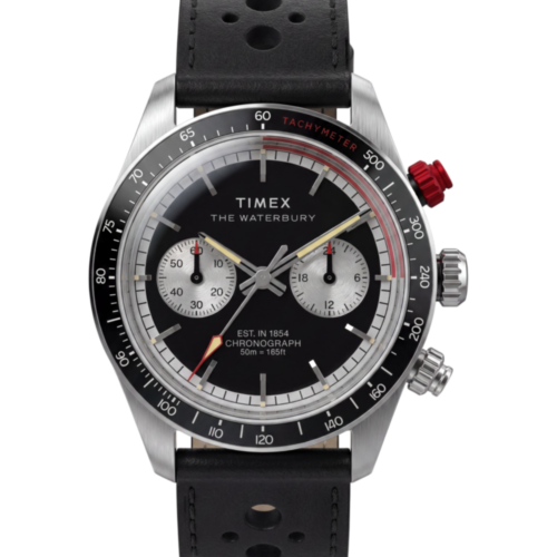 Waterbury Heritage Chronograph 39mm Leather Strap Watch