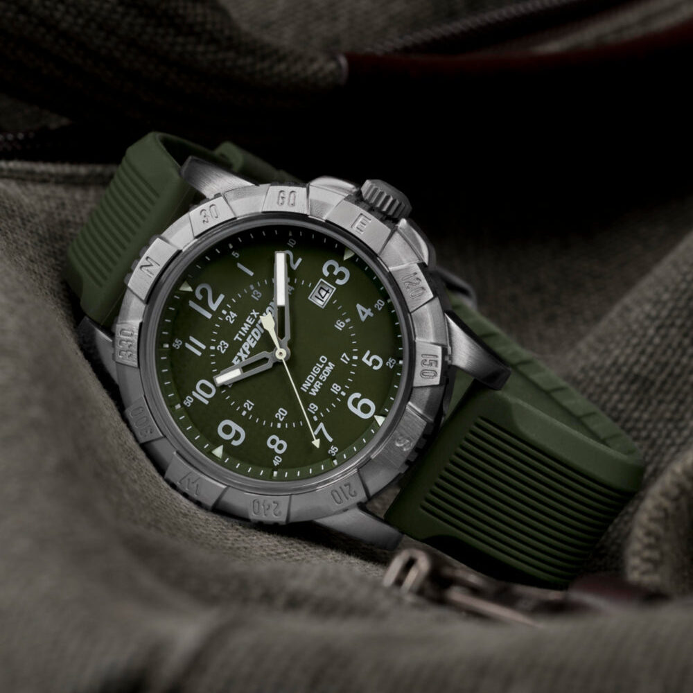 Expedition Ridge 43mm Silicone Strap Watch