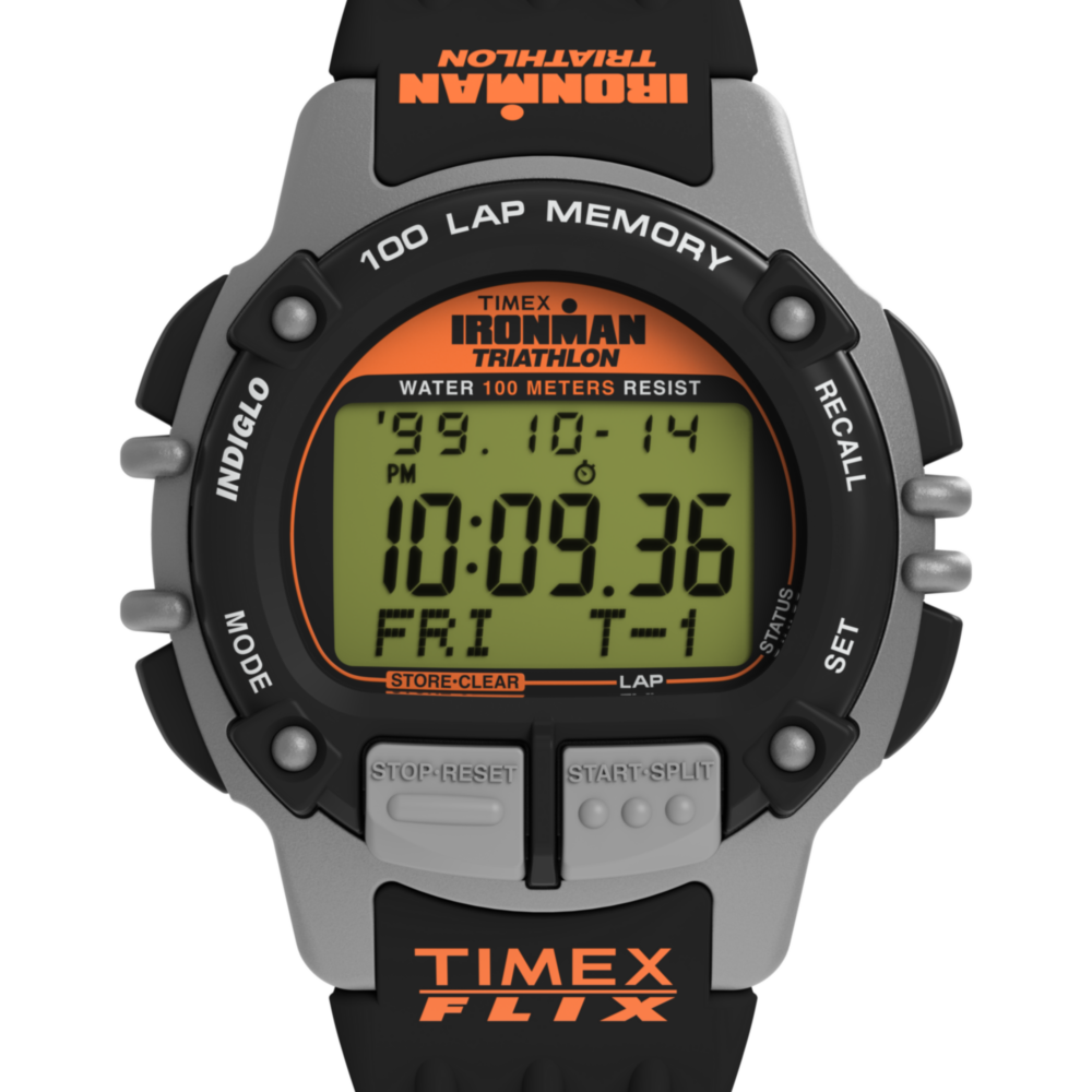 TIMEX® IRONMAN® Flix 100 Lap 42mm PU Strap Watch