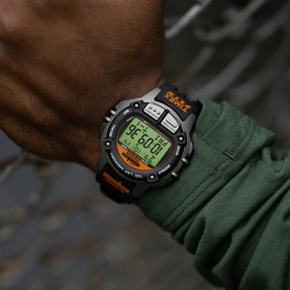 TIMEX® IRONMAN® Flix 100 Lap 42mm PU Strap Watch
