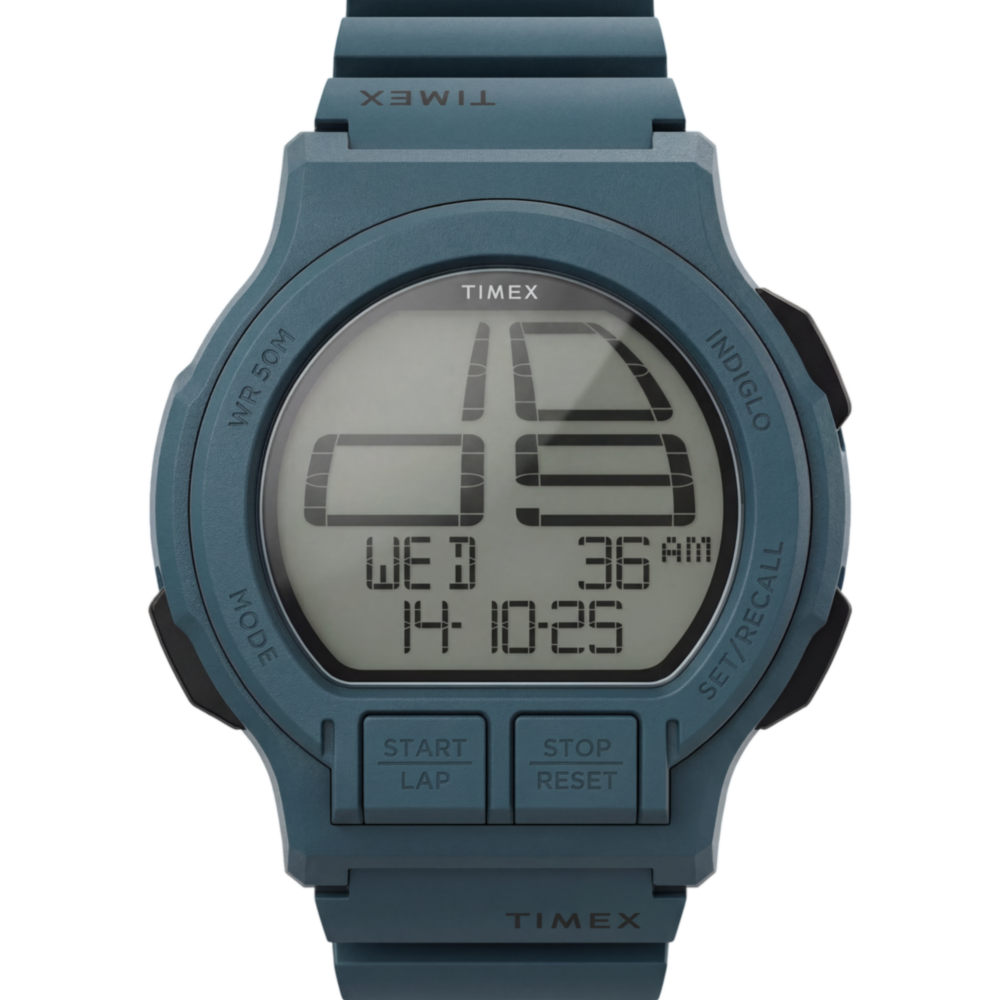 Retroware Digital 46mm Resin Strap Watch