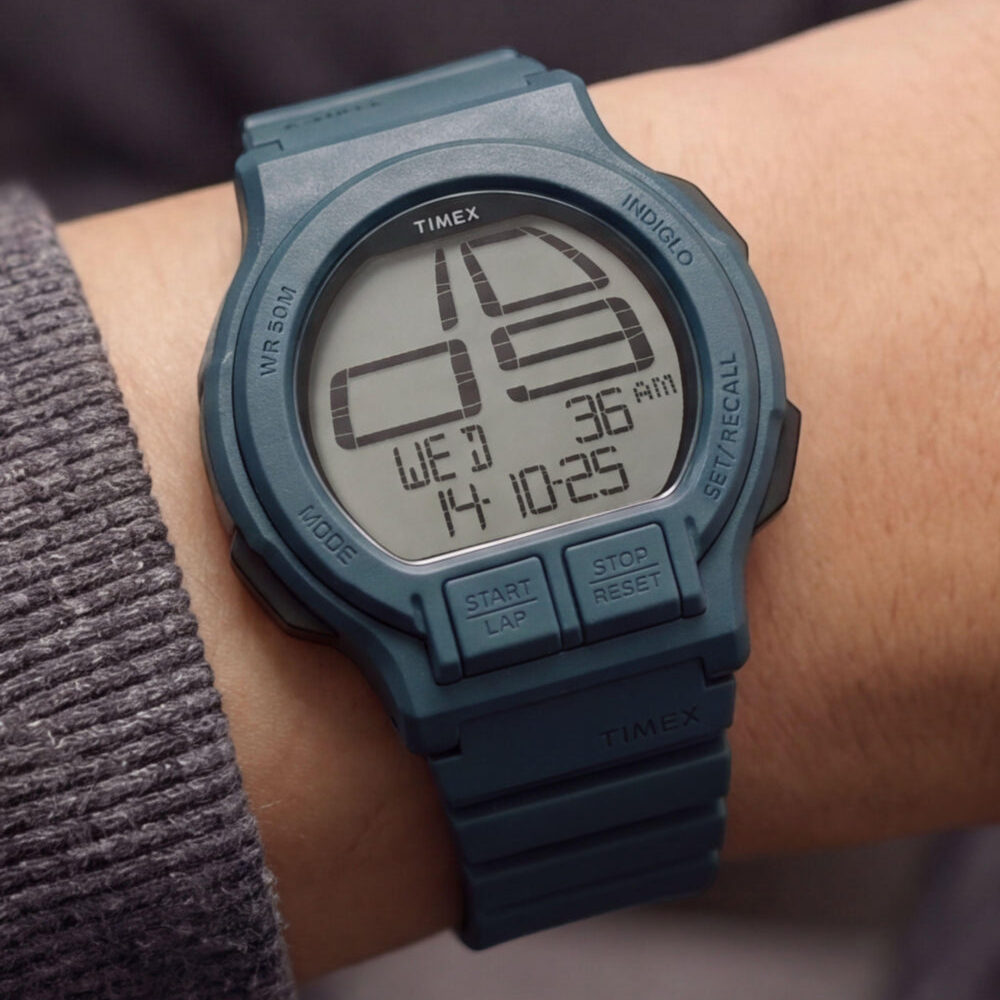 Retroware Digital 46mm Resin Strap Watch