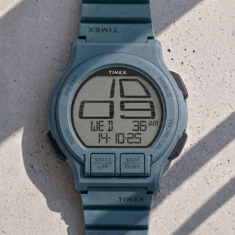 Retroware Digital 46mm Resin Strap Watch