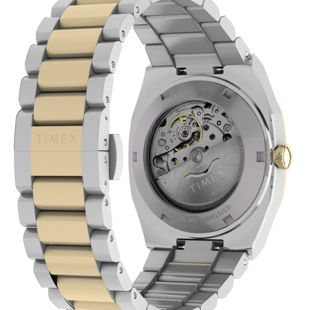 Timex® Automatic E Line 38mm Stainless Steel Bracelet Watch