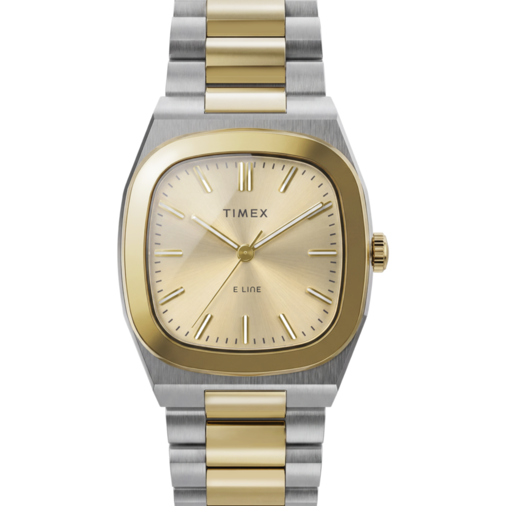 Timex® Quartz E Line 30mm Stainless Steel Bracelet Watch