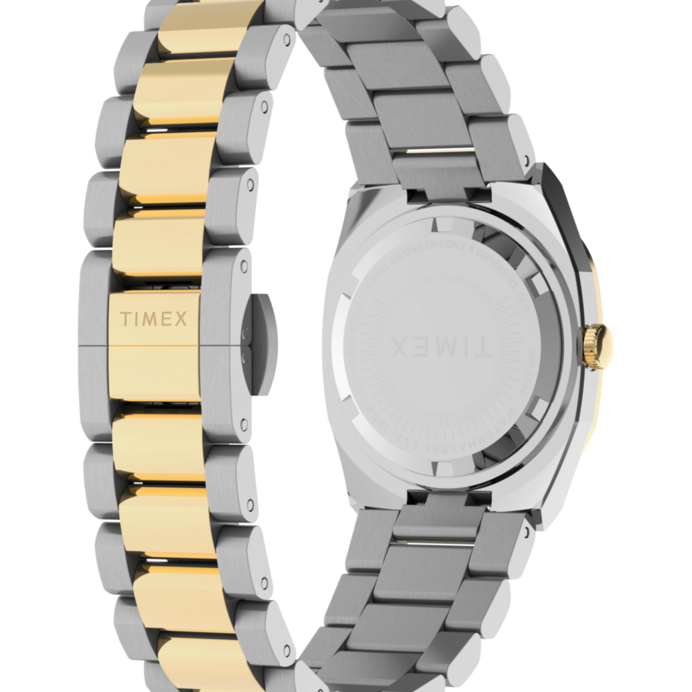 Timex® Quartz E Line 30mm Stainless Steel Bracelet Watch