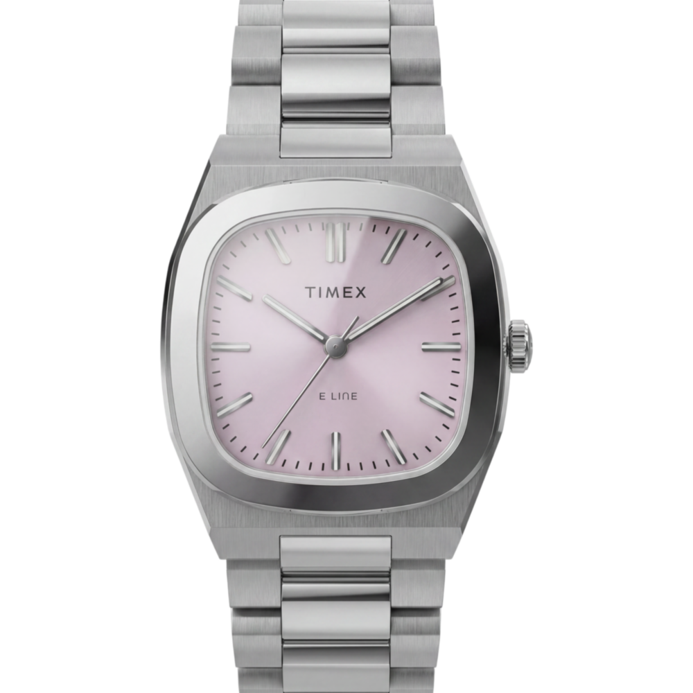 Timex® Quartz E Line 30mm Stainless Steel Bracelet Watch