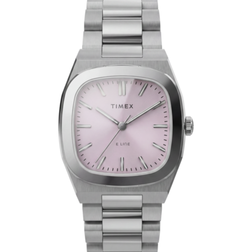 Timex® Quartz E Line 30mm Stainless Steel Bracelet Watch