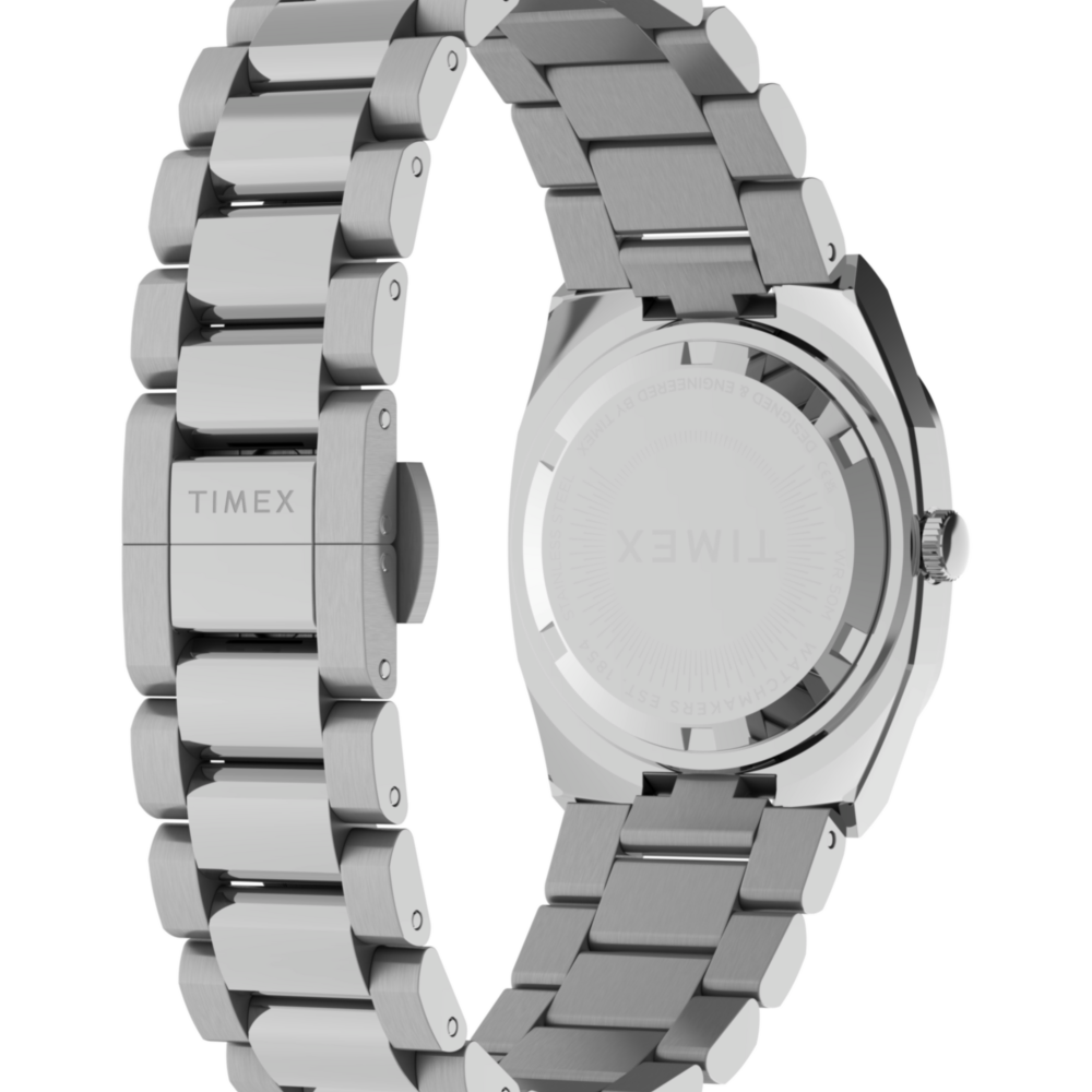 Timex® Quartz E Line 30mm Stainless Steel Bracelet Watch