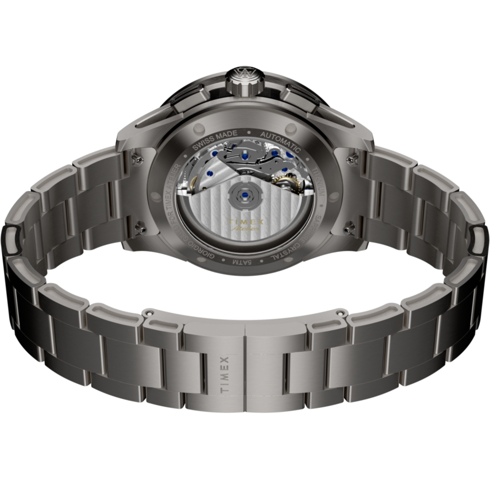 Timex Atelier Chronograph Automatic M1a Ti 42mm Swiss Made Titanium Bracelet
