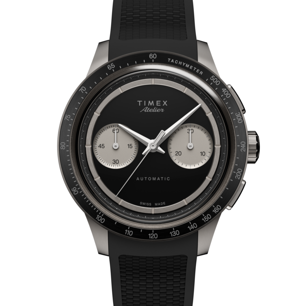 Timex Atelier Chronograph Automatic M1a Ti 42mm Swiss Made NBR Synthetic Rubber Strap