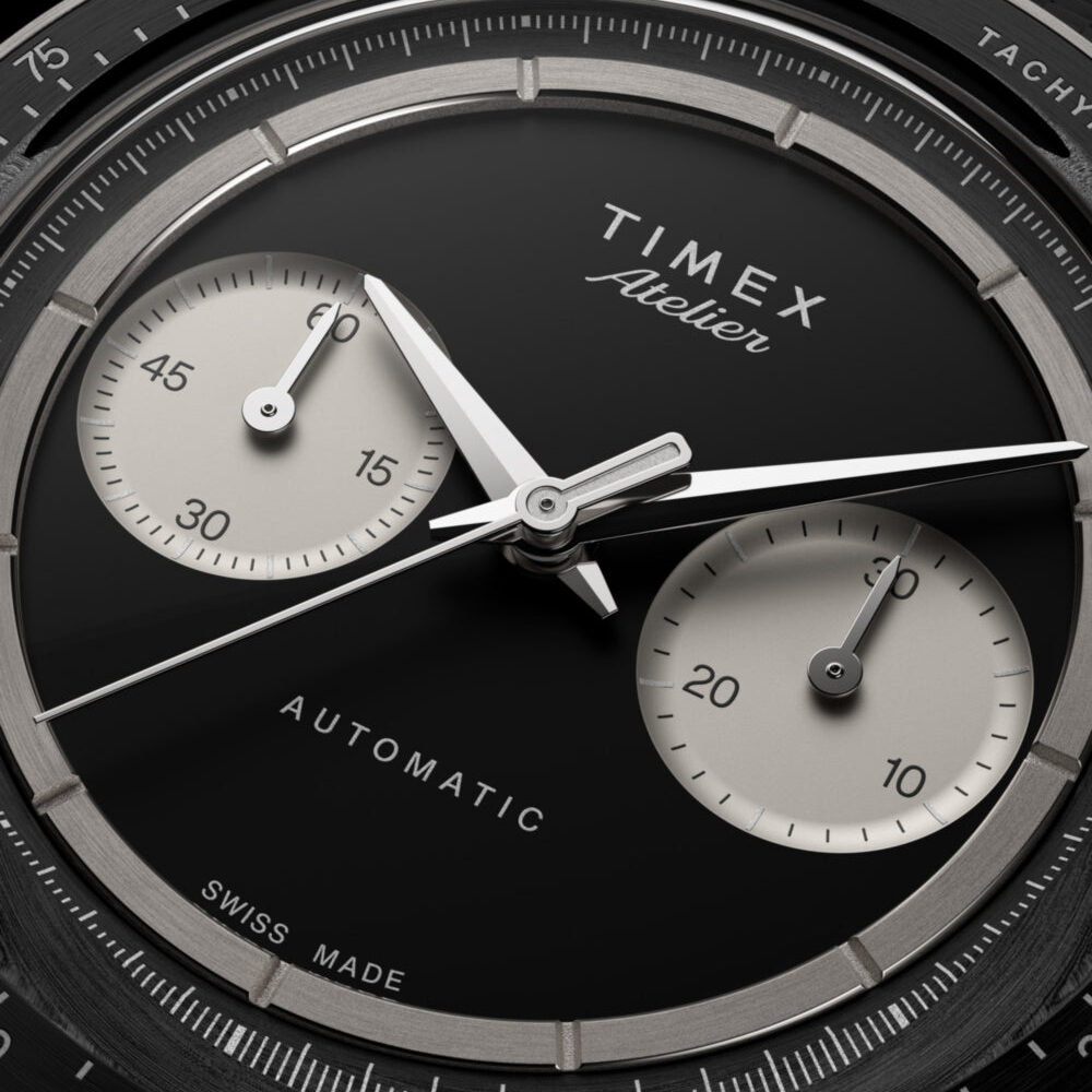 Timex Atelier Chronograph Automatic M1a Ti 42mm Swiss Made NBR Synthetic Rubber Strap