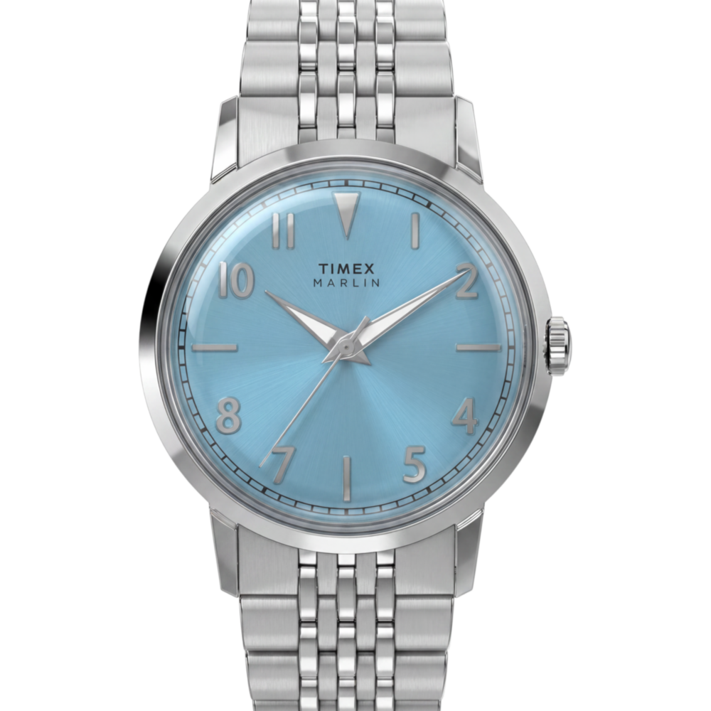 Marlin® Quartz 34mm Stainless Steel Bracelet Watch
