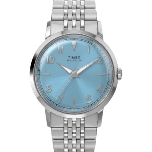 Marlin® Quartz 34mm Stainless Steel Bracelet Watch