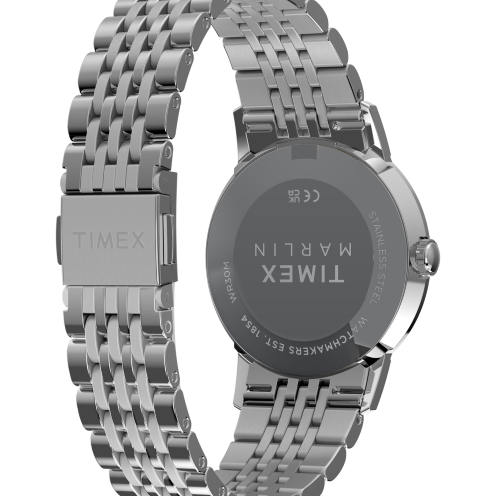 Marlin® Quartz 34mm Stainless Steel Bracelet Watch