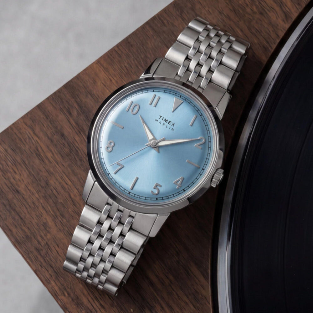 Marlin® Quartz 34mm Stainless Steel Bracelet Watch