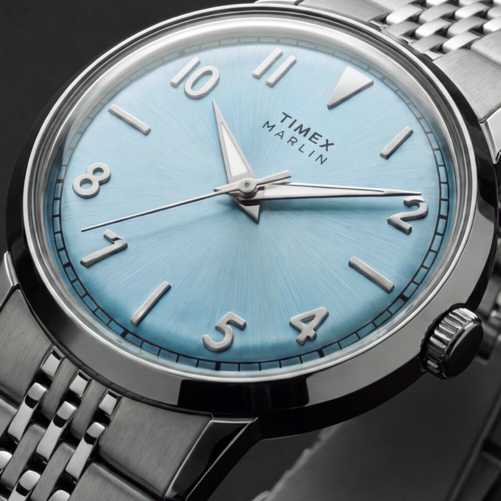 Marlin® Quartz 34mm Stainless Steel Bracelet Watch