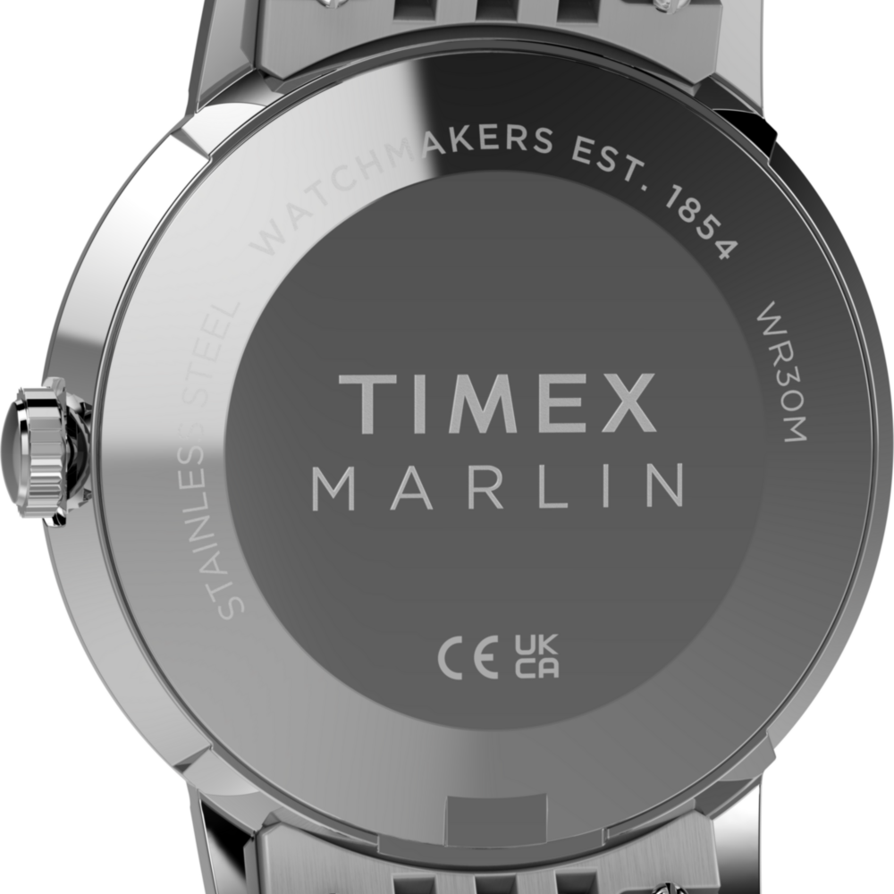 Marlin® Quartz 34mm Stainless Steel Bracelet Watch