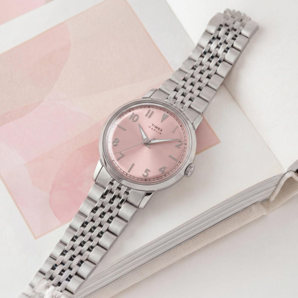 Marlin® Quartz 34mm Stainless Steel Bracelet Watch