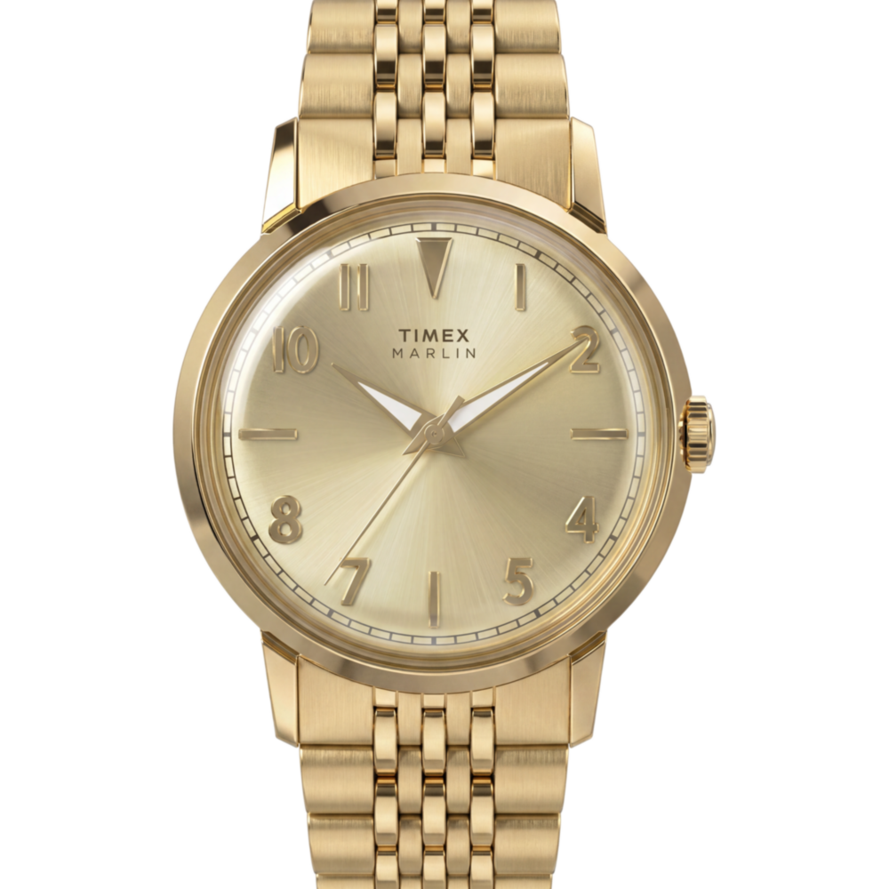 Marlin® Quartz 34mm Stainless Steel Bracelet Watch