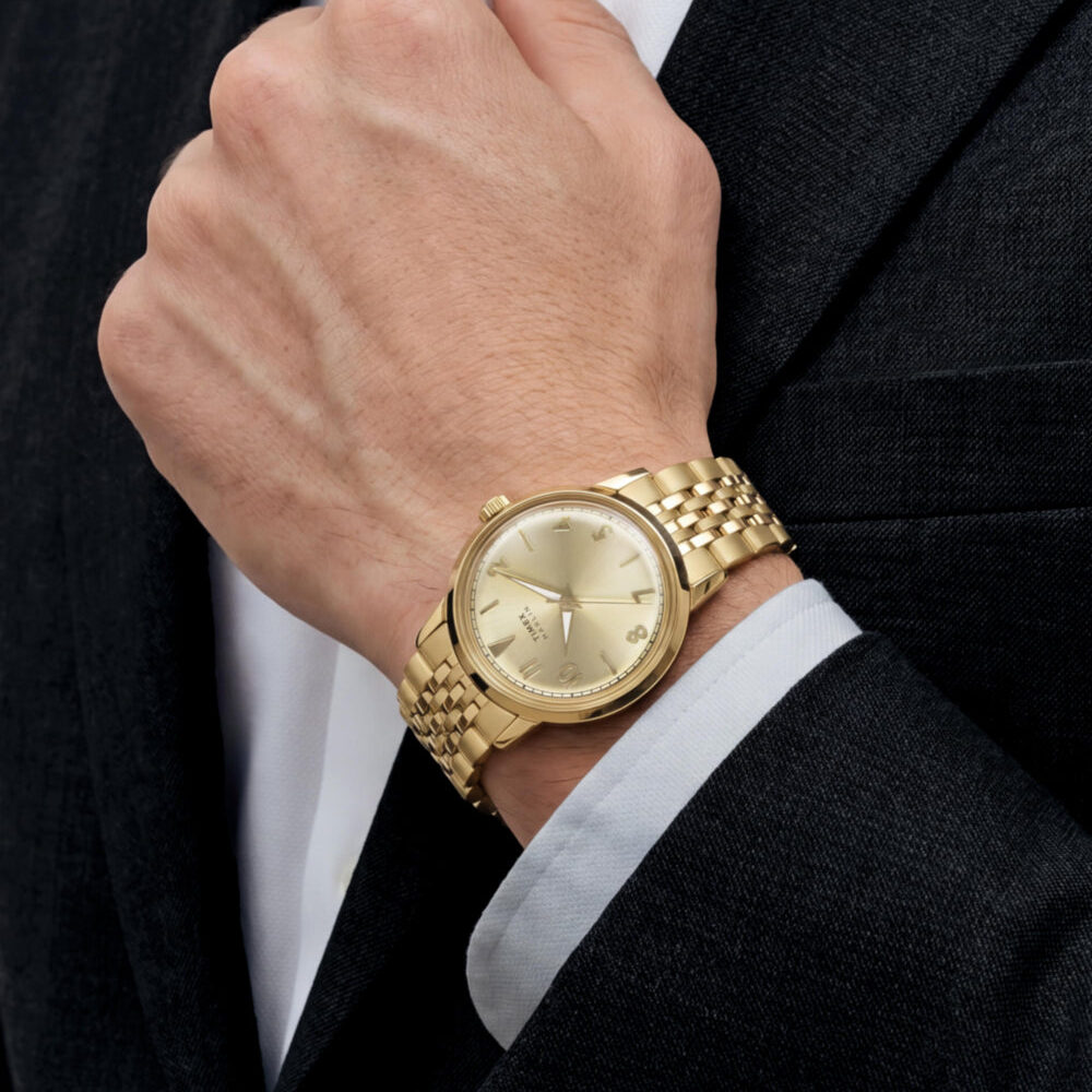 Marlin® Quartz 34mm Stainless Steel Bracelet Watch