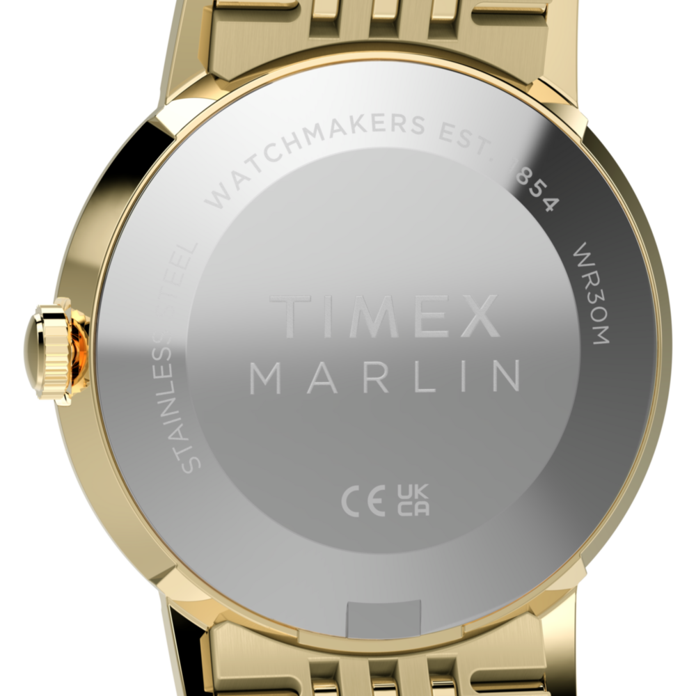 Marlin® Quartz 34mm Stainless Steel Bracelet Watch