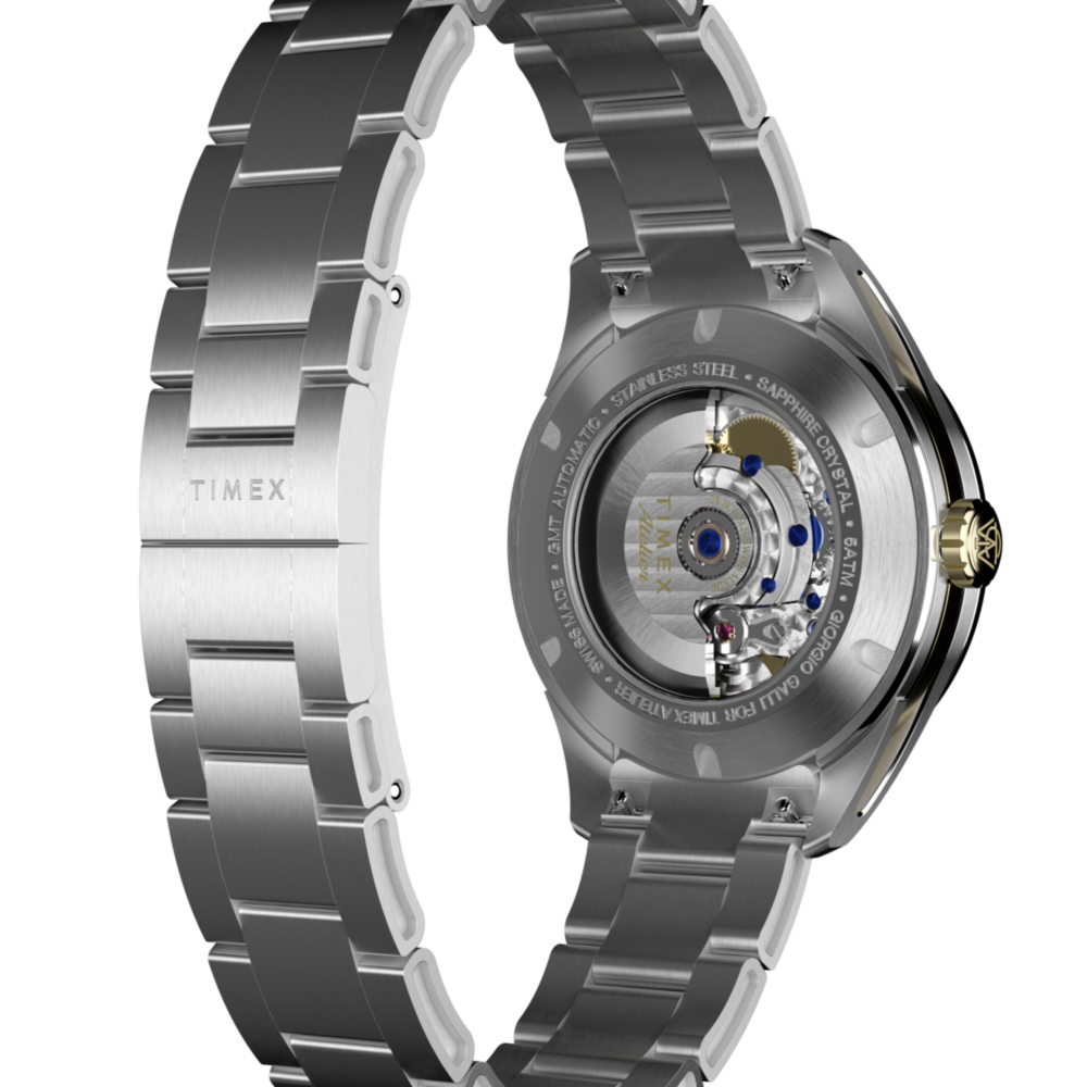Timex Atelier GMT Première M1a 38mm Swiss Made Automatic Stainless Steel Bracelet