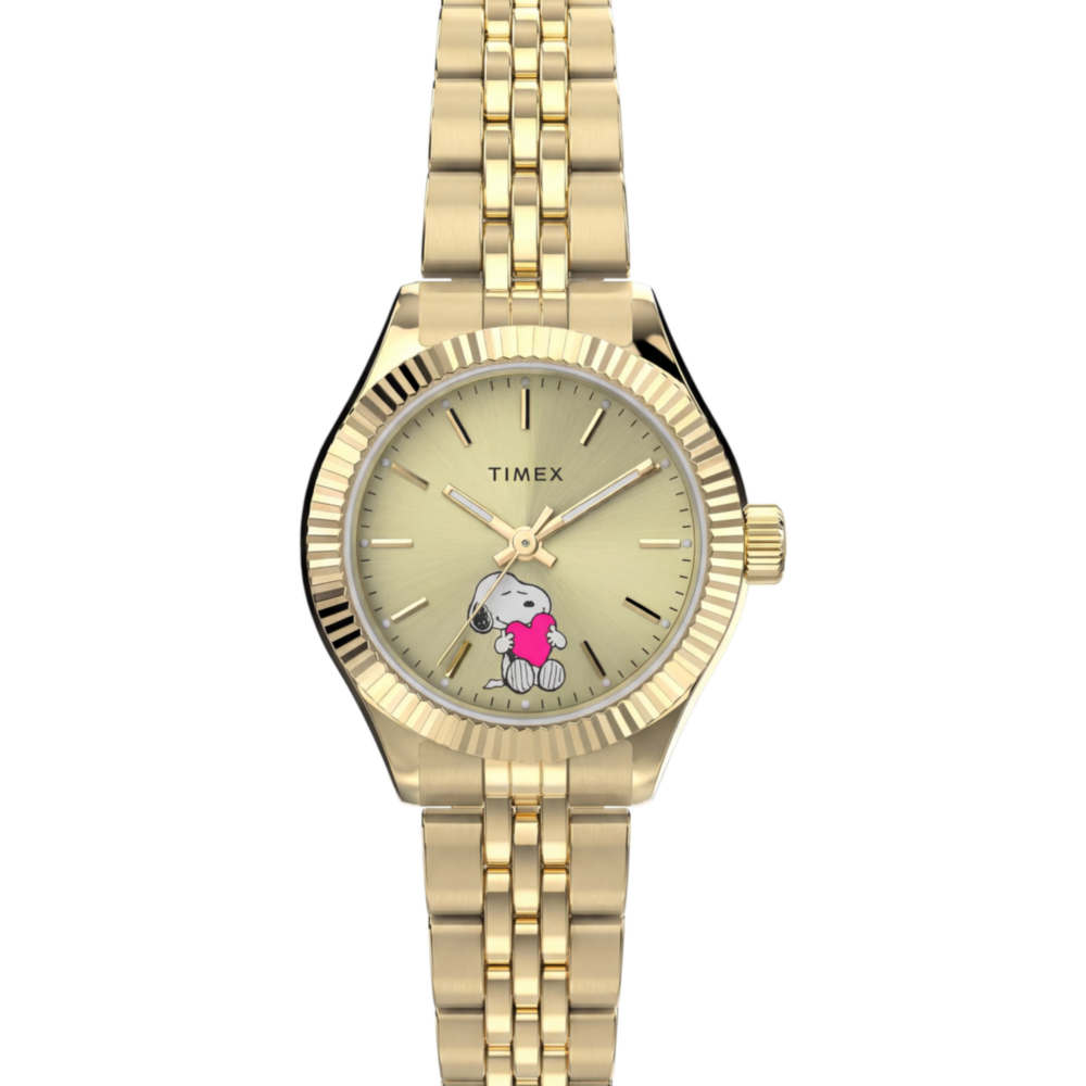 Peanuts x Timex Legacy Mini Heart Hug 25mm Stainless Steel Bracelet Watch
