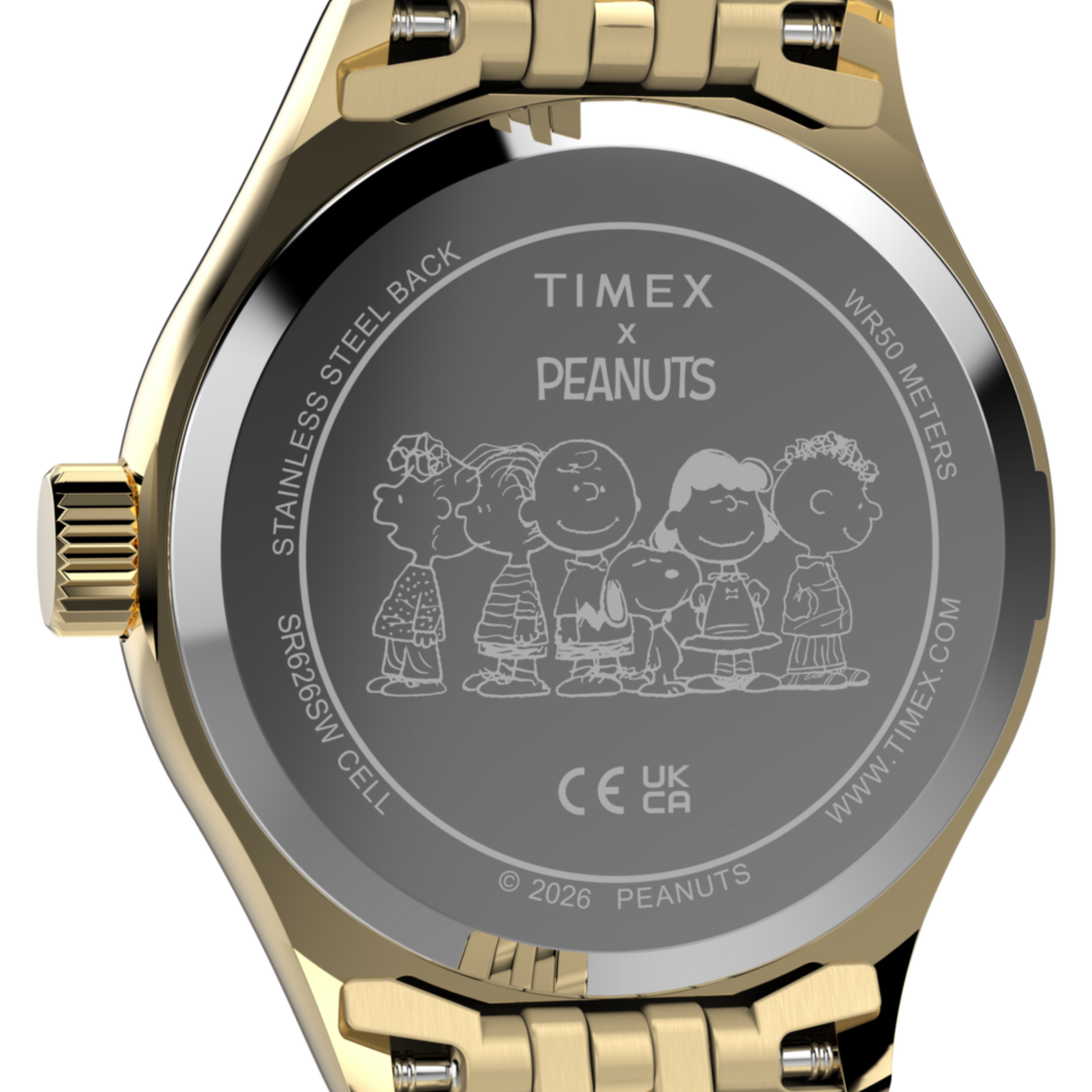 Peanuts x Timex Legacy Mini Heart Hug 25mm Stainless Steel Bracelet Watch