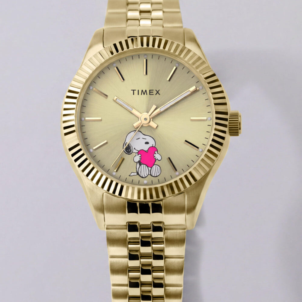 Peanuts x Timex Legacy Mini Heart Hug 25mm Stainless Steel Bracelet Watch