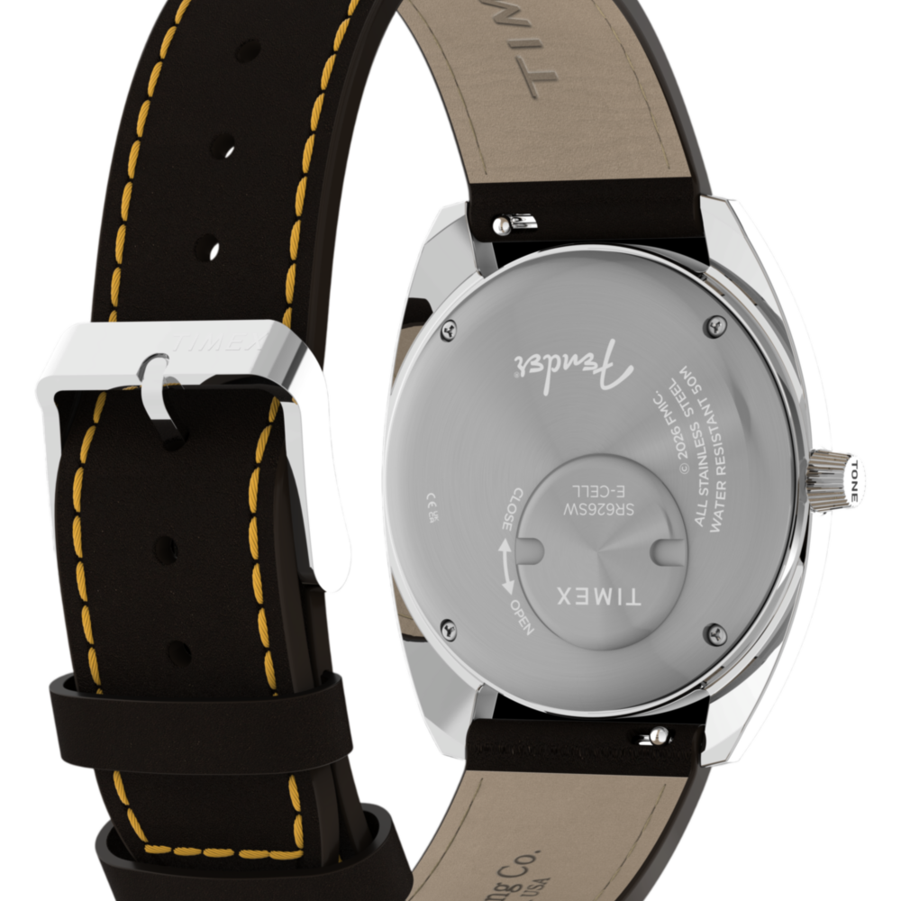 Fender x Timex 37mm Leather Strap Watch