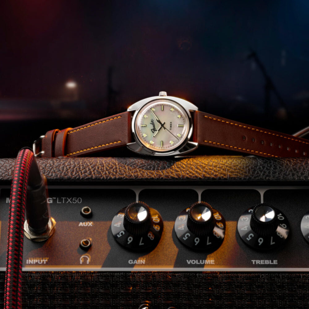 Fender x Timex 37mm Leather Strap Watch